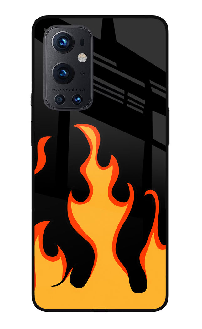 Fired Up – Black Oneplus 9 Pro Glass Case