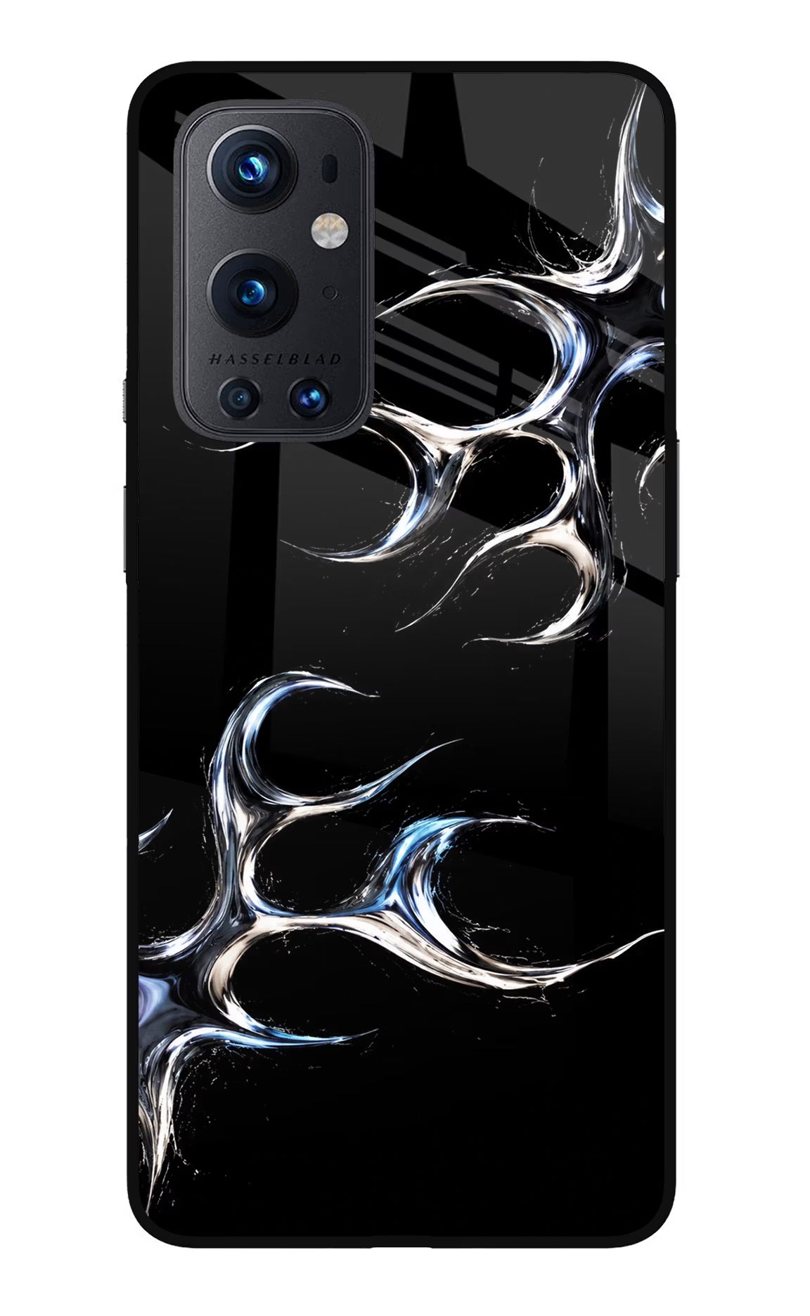 Chrome Tribal Oneplus 9 Pro Glass Case Back Cover by Casekaro