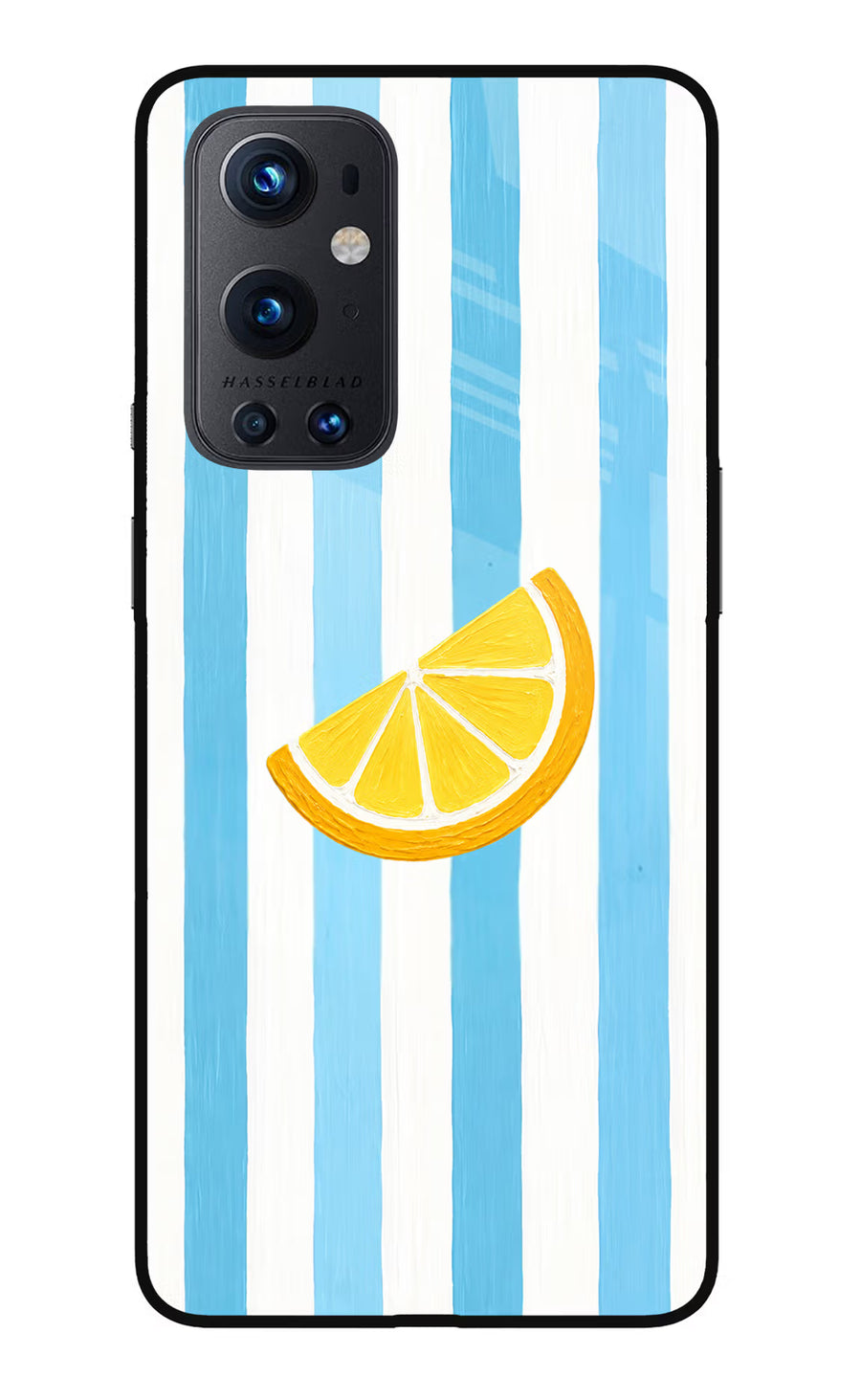 Summer Lemon Oneplus 9 Pro Back Cover, Glass case