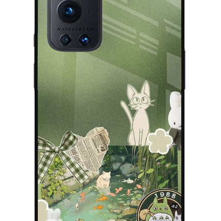 Aesthetic anime Oneplus 9 Pro Glass Case