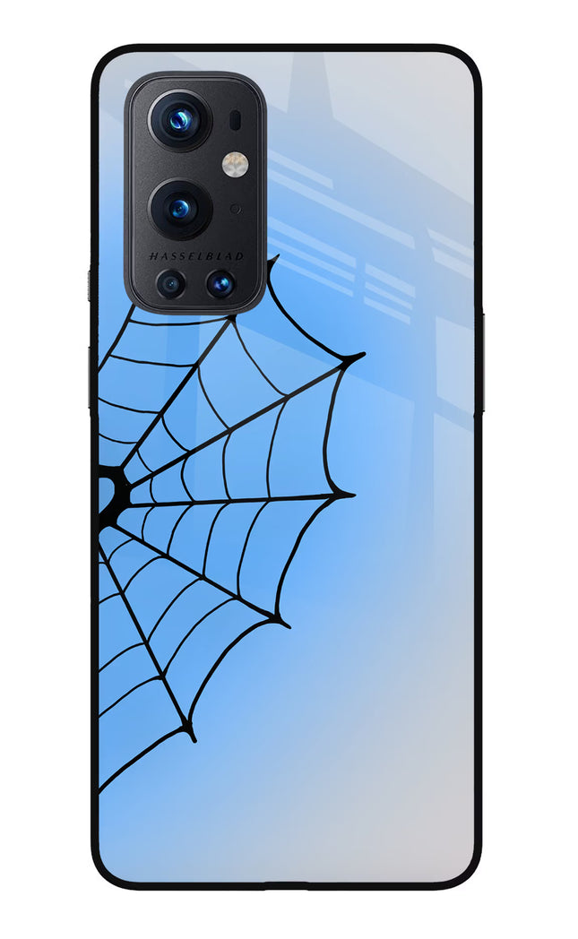 Blue Web Oneplus 9 Pro Glass Case