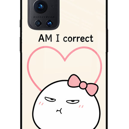 Always Right Oneplus 9 Pro Glass Case Back Cover by Casekaro