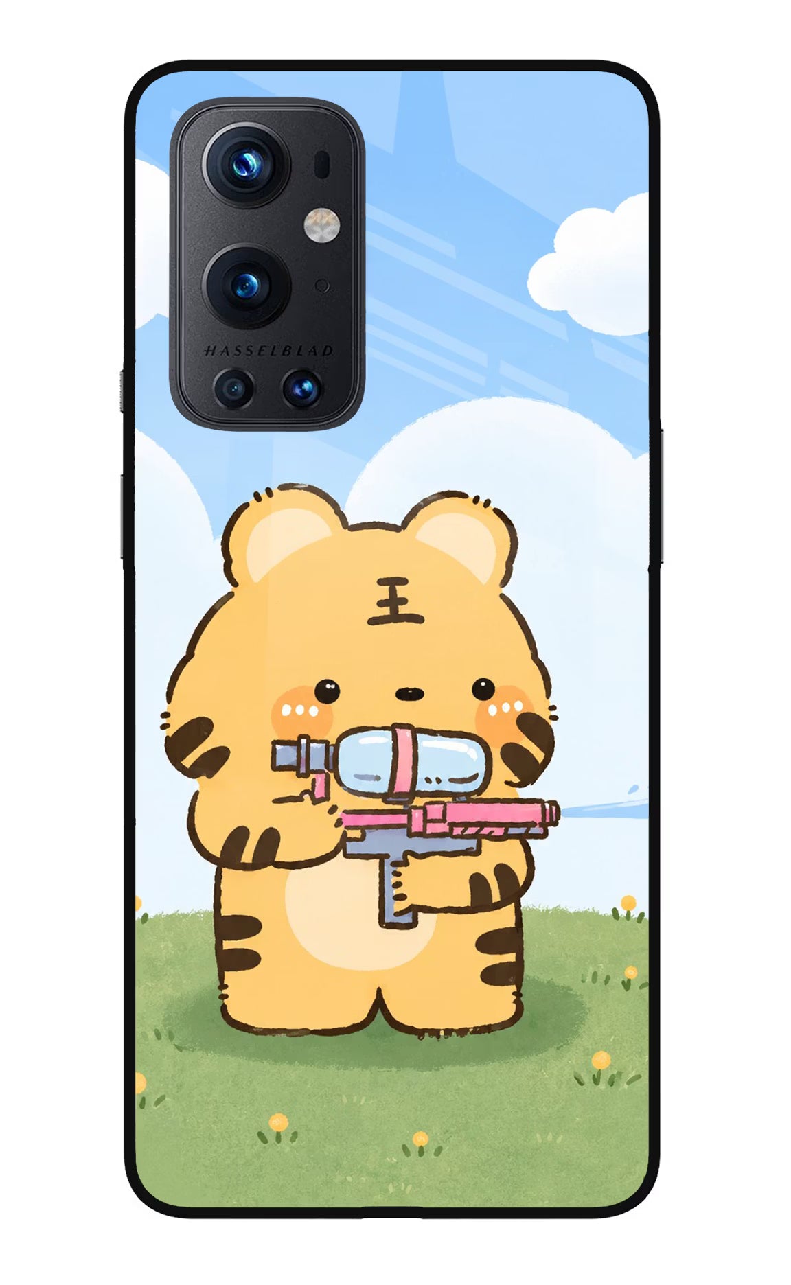 Tiger Treat Oneplus 9 Pro Glass Case Back Cover by Casekaro