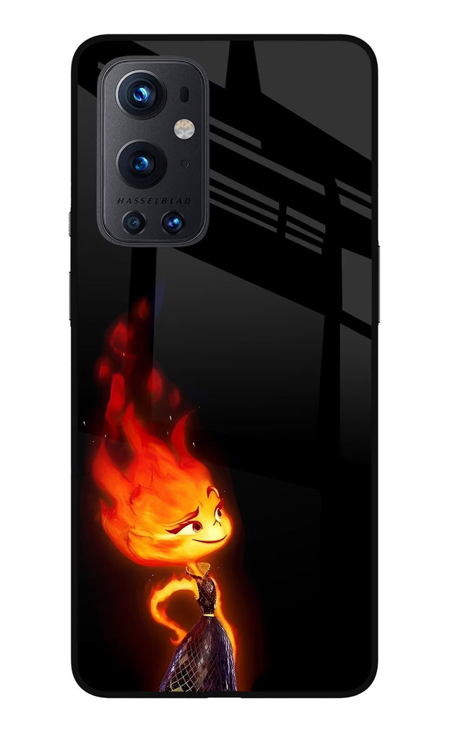 Ember Flame Oneplus 9 Pro Glass Case