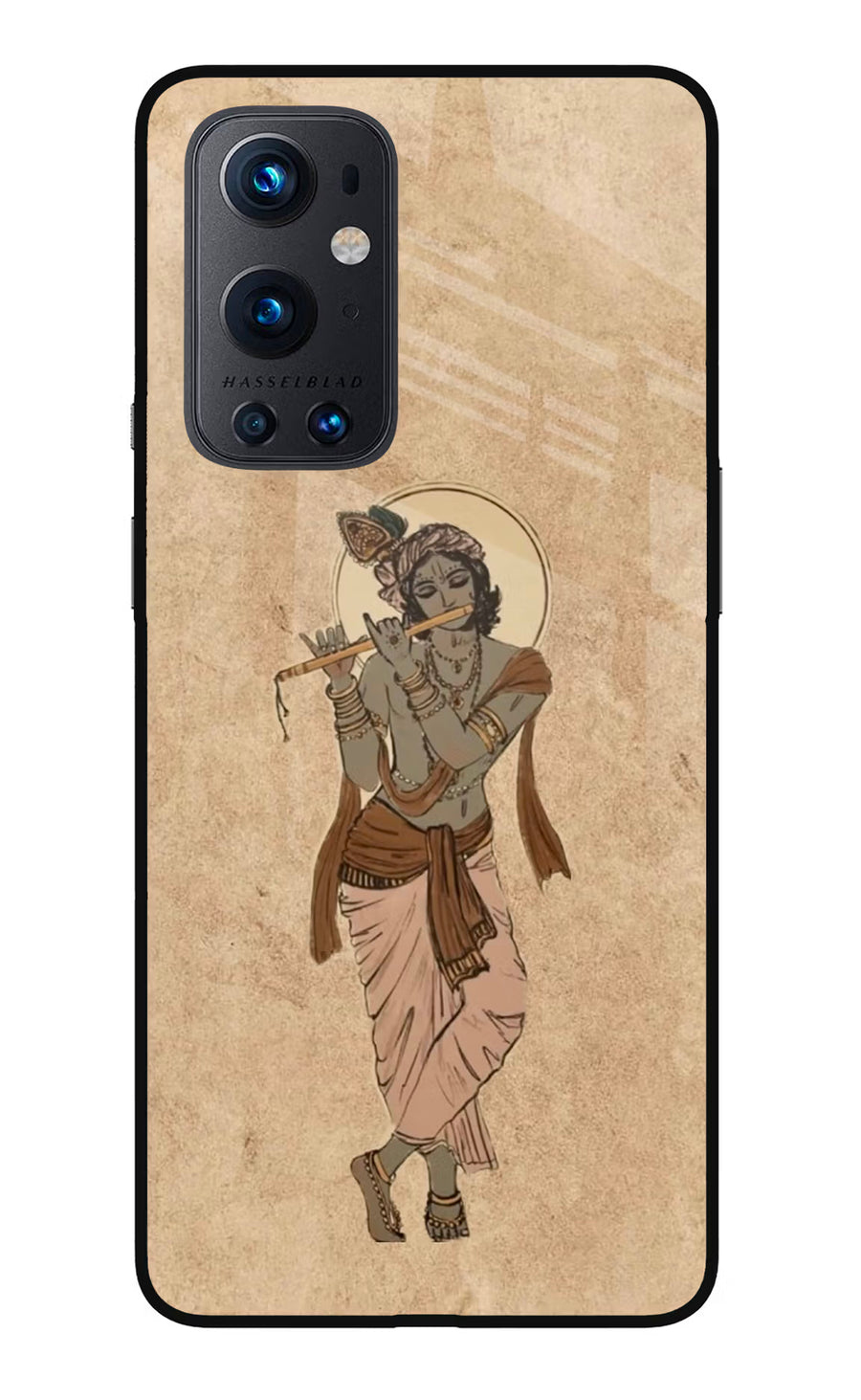 Krishna Oneplus 9 Pro Back Cover, Glass case