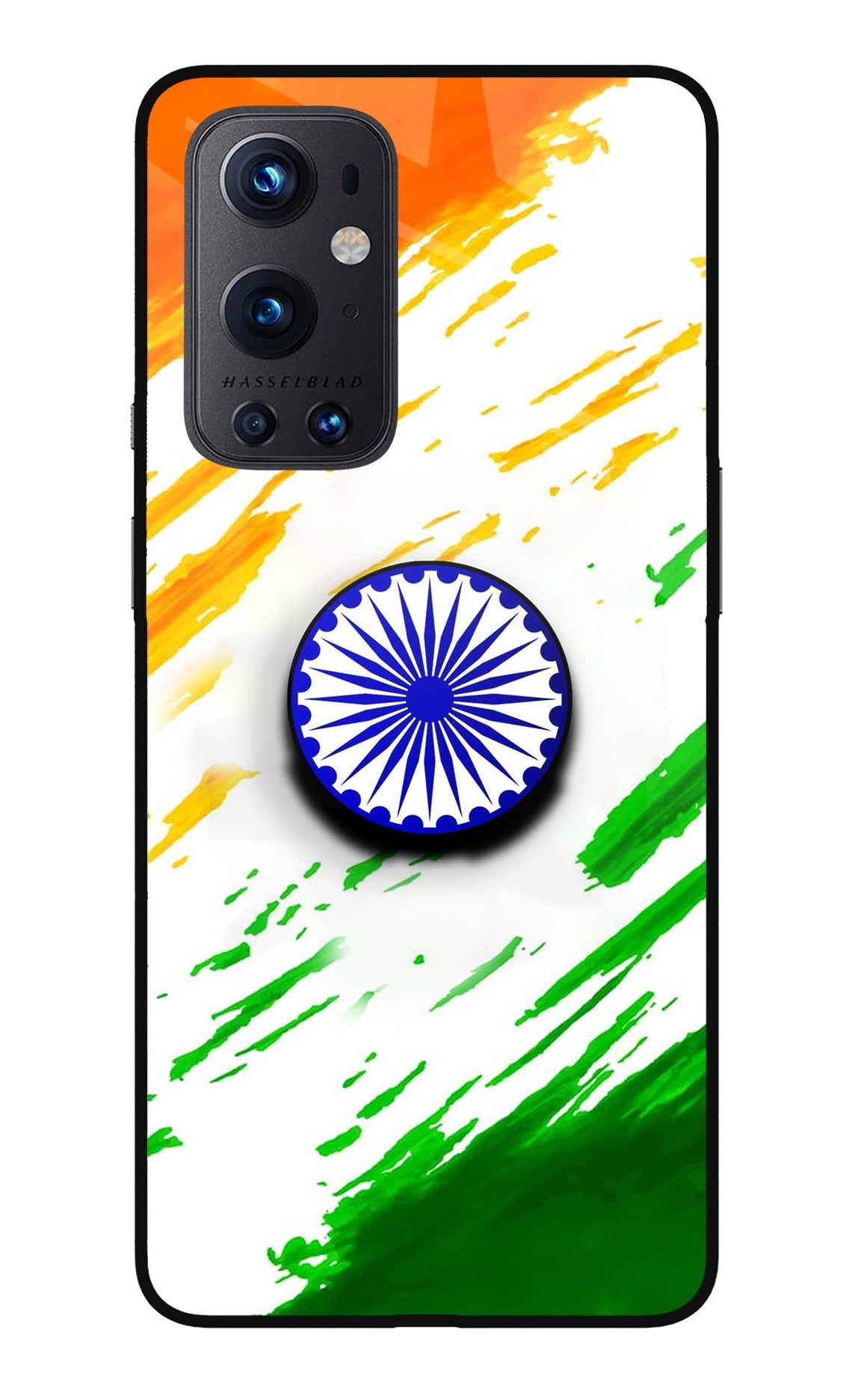 Indian Flag Ashoka Chakra Oneplus 9 Pro Glass Case
