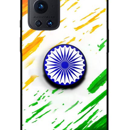 Indian Flag Ashoka Chakra Oneplus 9 Pro Pop Case by Casekaro