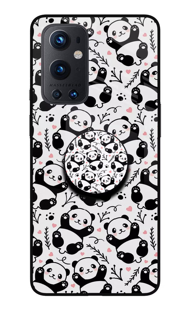 Cute Panda Oneplus 9 Pro Glass Case