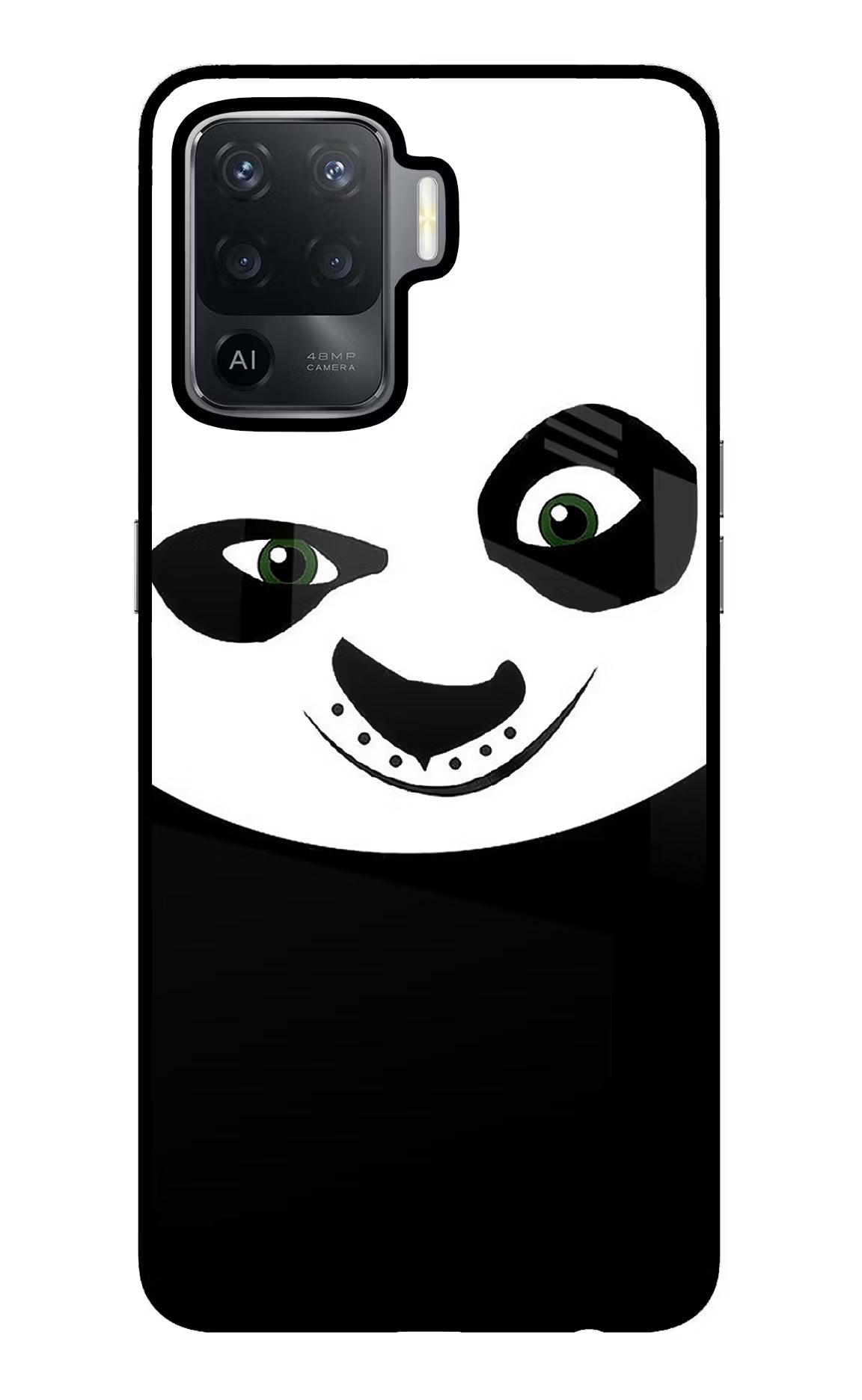 Panda Oppo F19 Pro Glass Case Back Cover by Casekaro