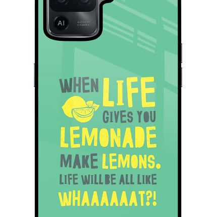 Quote Oppo F19 Pro Glass Case Back Cover by Casekaro