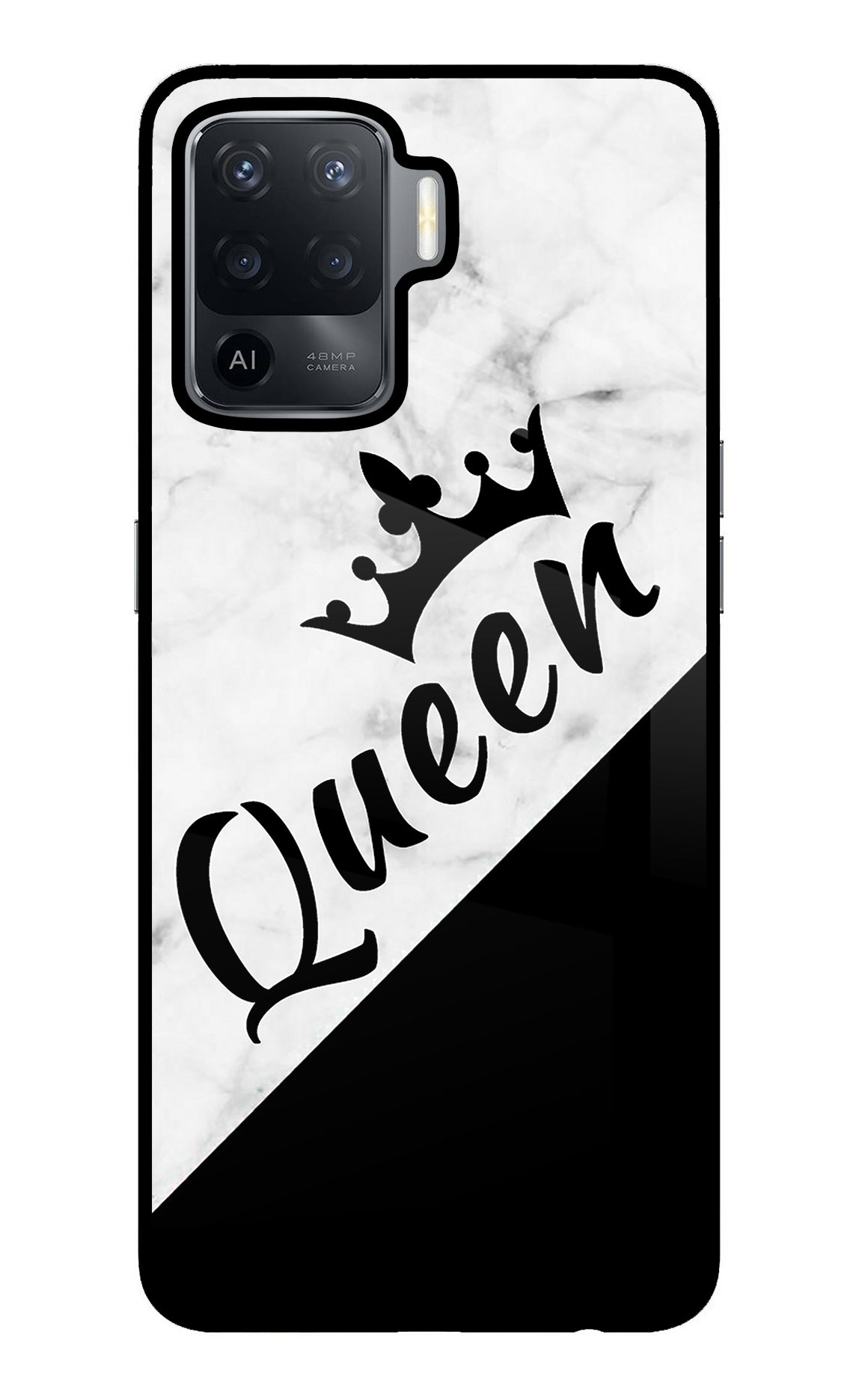 Queen Oppo F19 Pro Glass Case