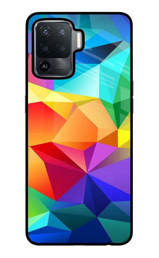 Abstract Pattern Oppo F19 Pro Glass Case