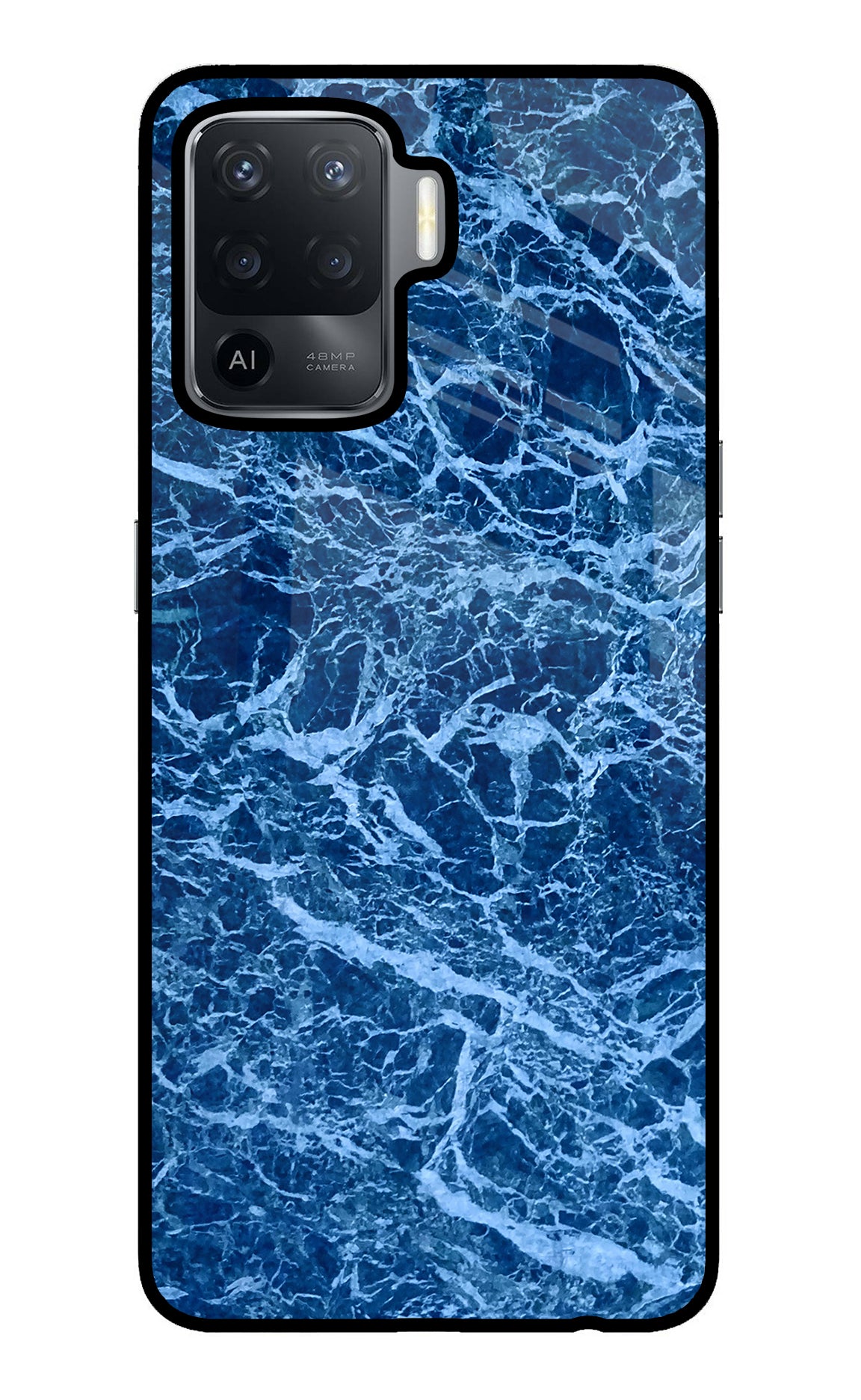 Blue Marble Oppo F19 Pro Glass Case