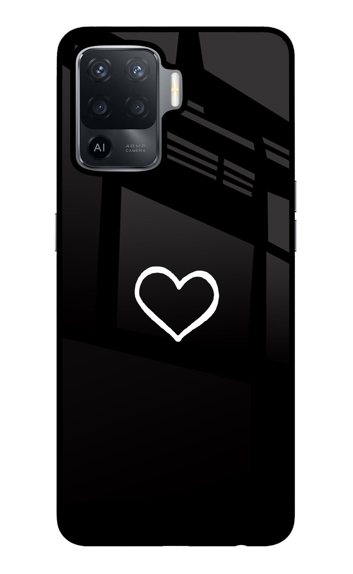 Heart Oppo F19 Pro Back Cover