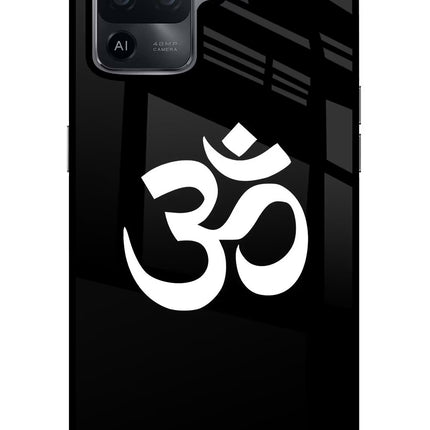 Om Oppo F19 Pro Glass Case Back Cover by Casekaro