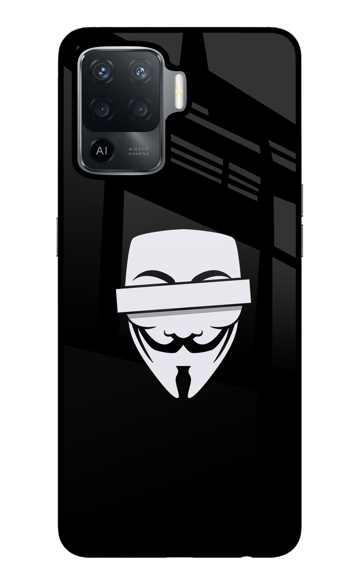 Anonymous Face Oppo F19 Pro Back Cover