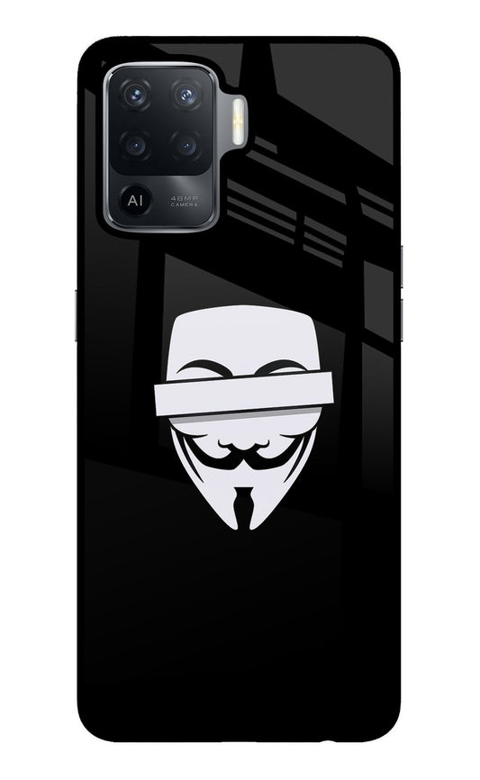 Anonymous Face Oppo F19 Pro Glass Case