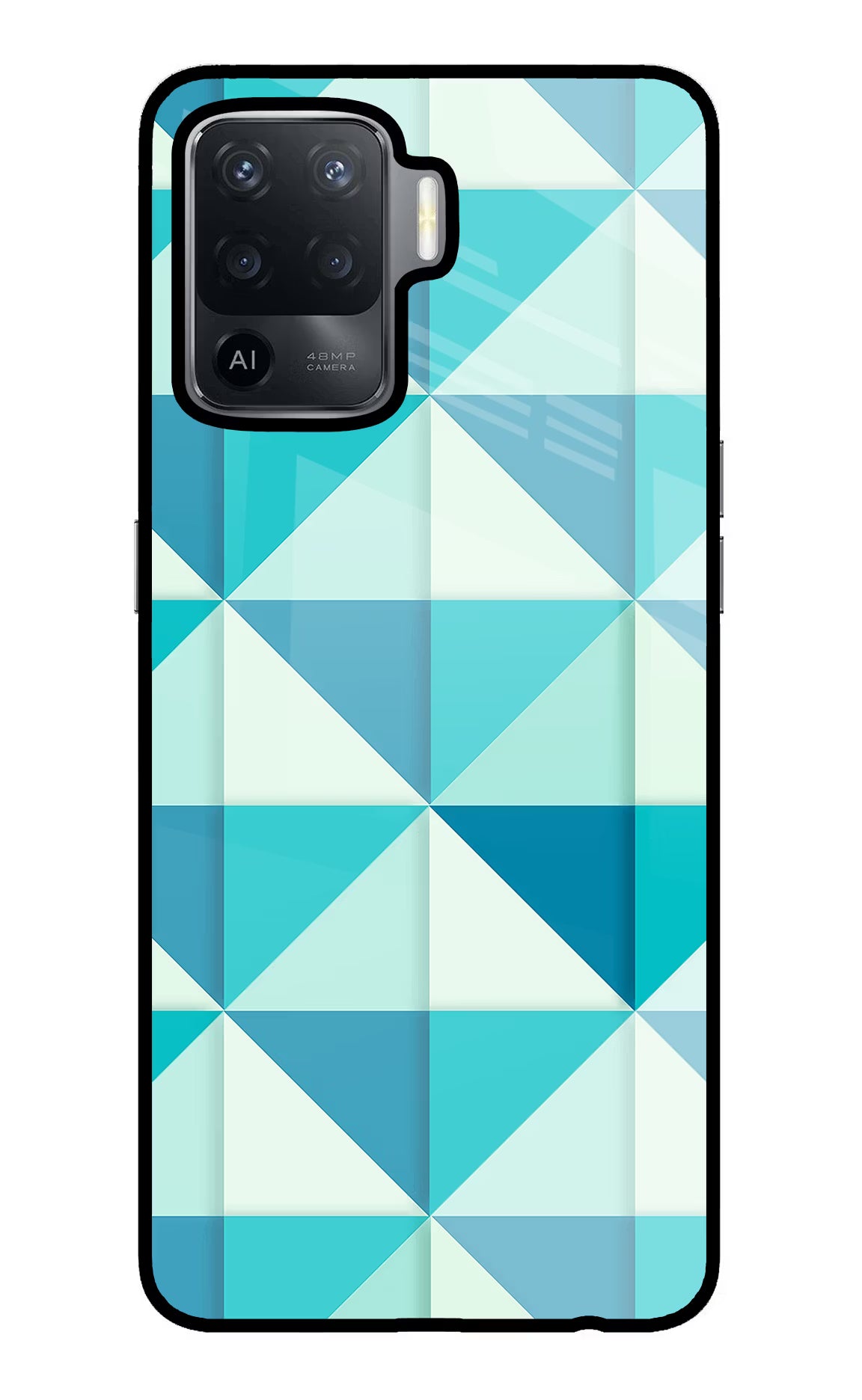 Abstract Oppo F19 Pro Glass Case Back Cover by Casekaro