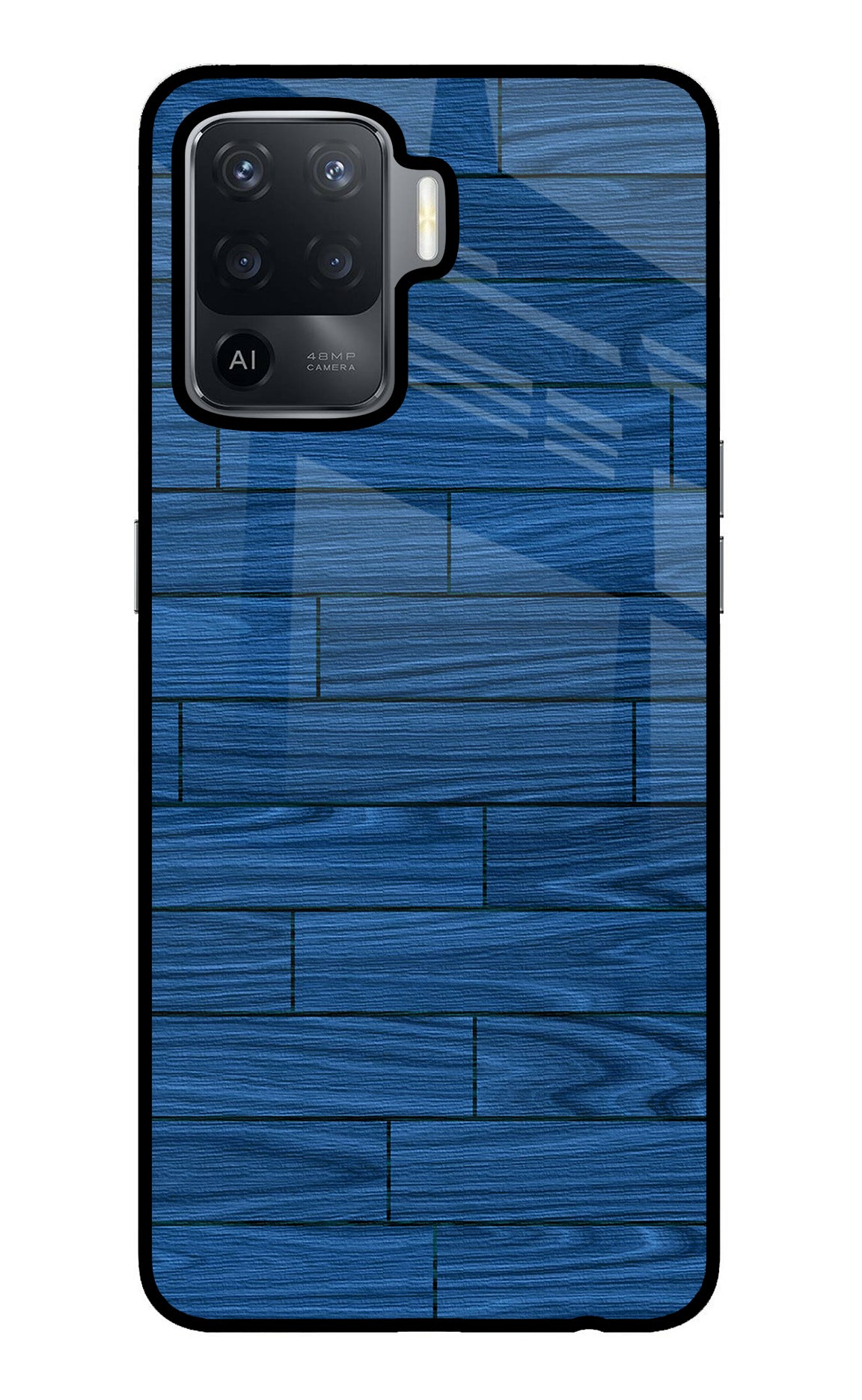 Wooden Texture Oppo F19 Pro Glass Case
