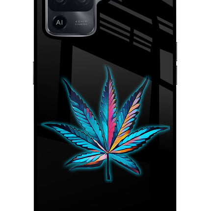 Weed Oppo F19 Pro Glass Case Back Cover by Casekaro