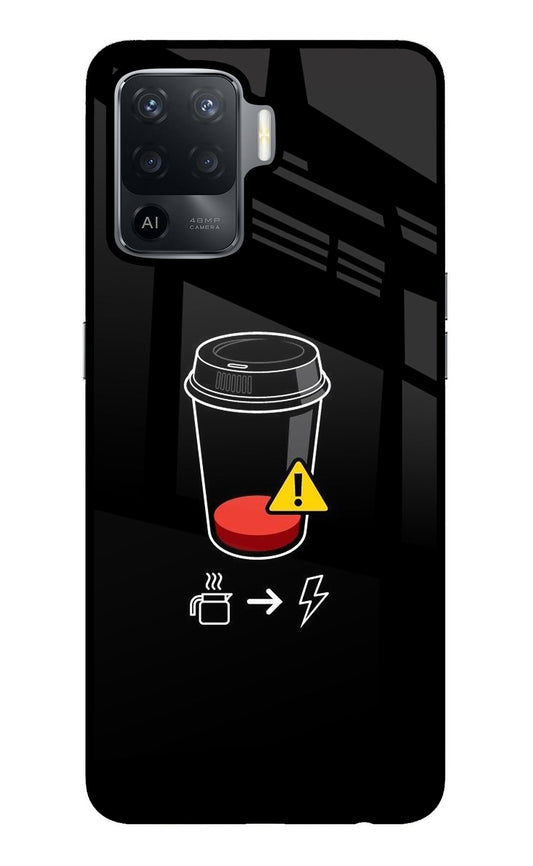 Coffee Oppo F19 Pro Glass Case