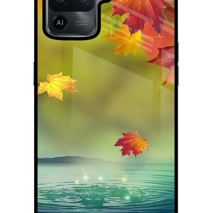 Flowers Oppo F19 Pro Glass Case Back Cover by Casekaro