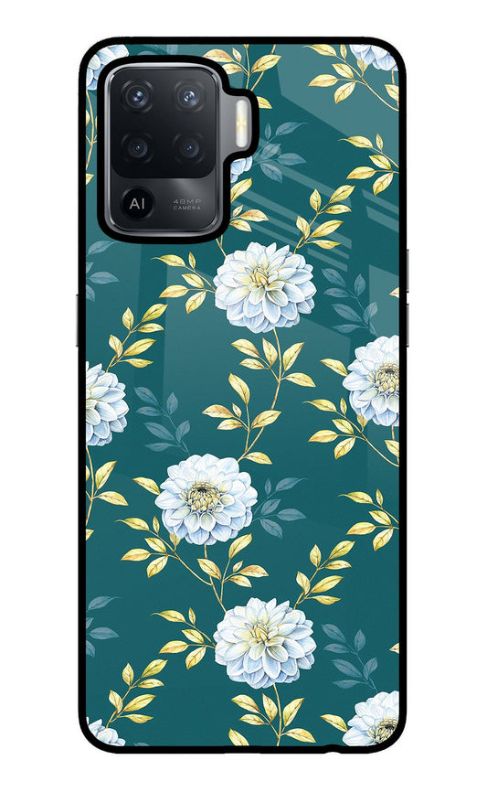 Flowers Oppo F19 Pro Glass Case