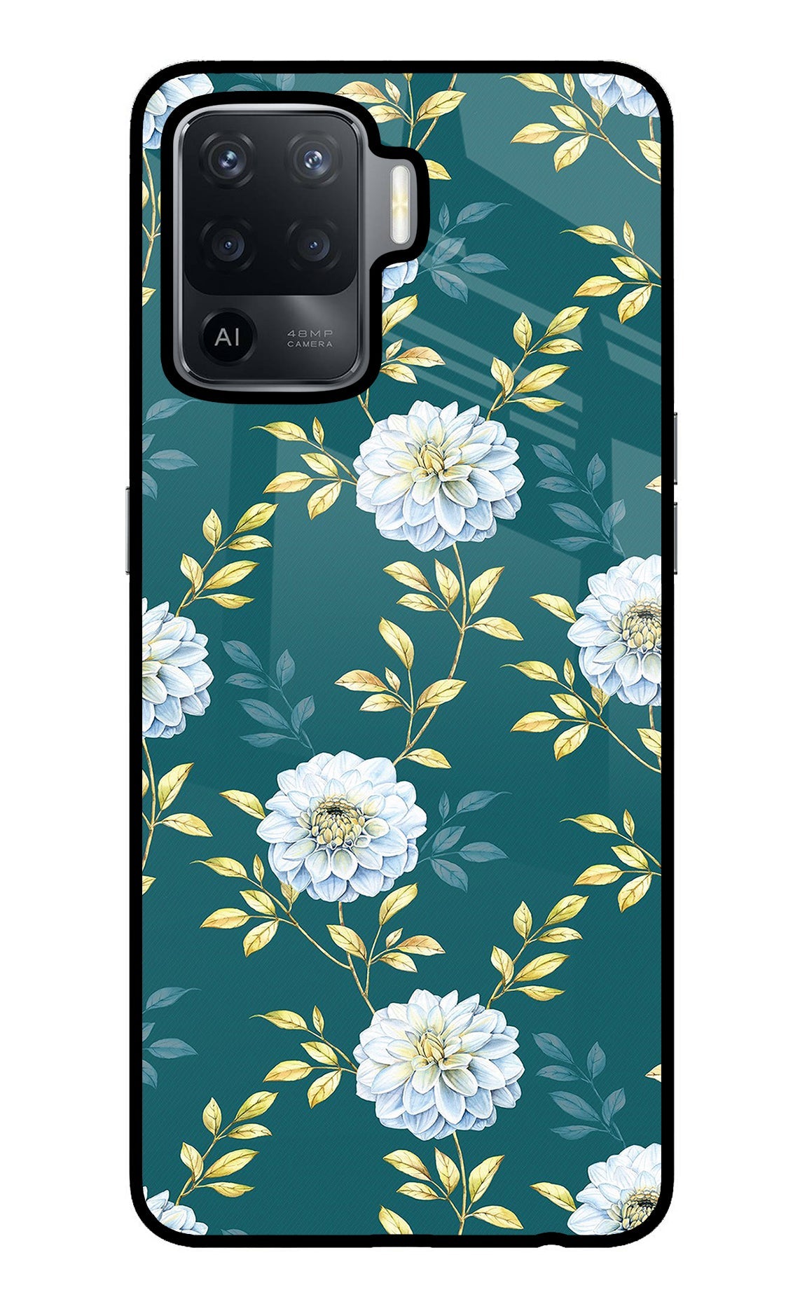 Flowers Oppo F19 Pro Back Cover