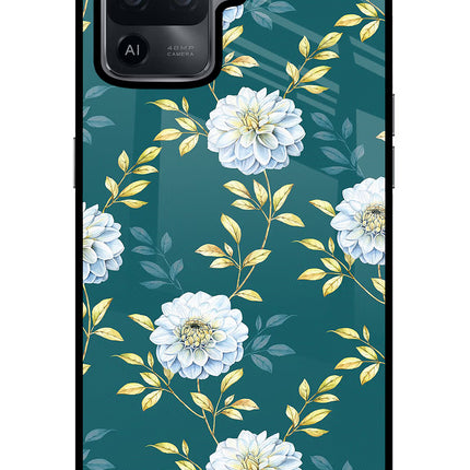 Flowers Oppo F19 Pro Glass Case Back Cover by Casekaro