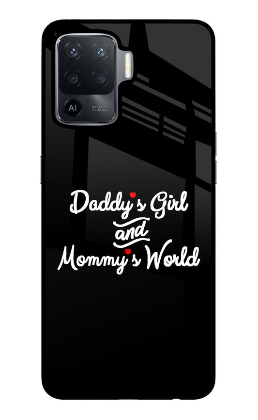 Daddy's Girl and Mommy's World Oppo F19 Pro Glass Case