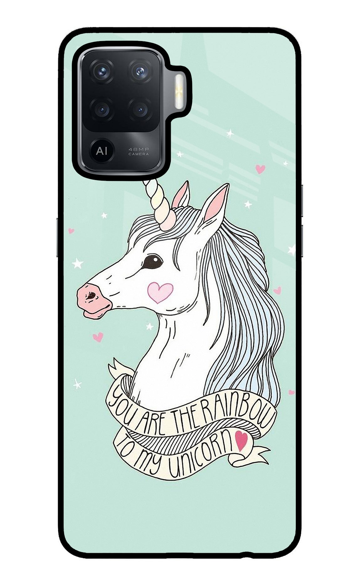 Unicorn Wallpaper Oppo F19 Pro Back Cover