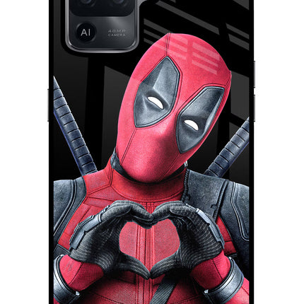 Deadpool Oppo F19 Pro Glass Case Back Cover by Casekaro