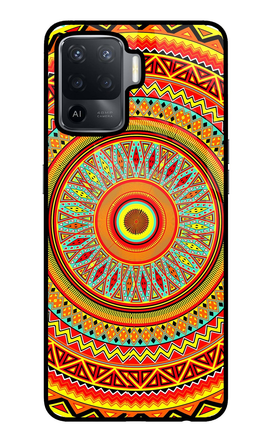 Mandala Pattern Oppo F19 Pro Back Cover