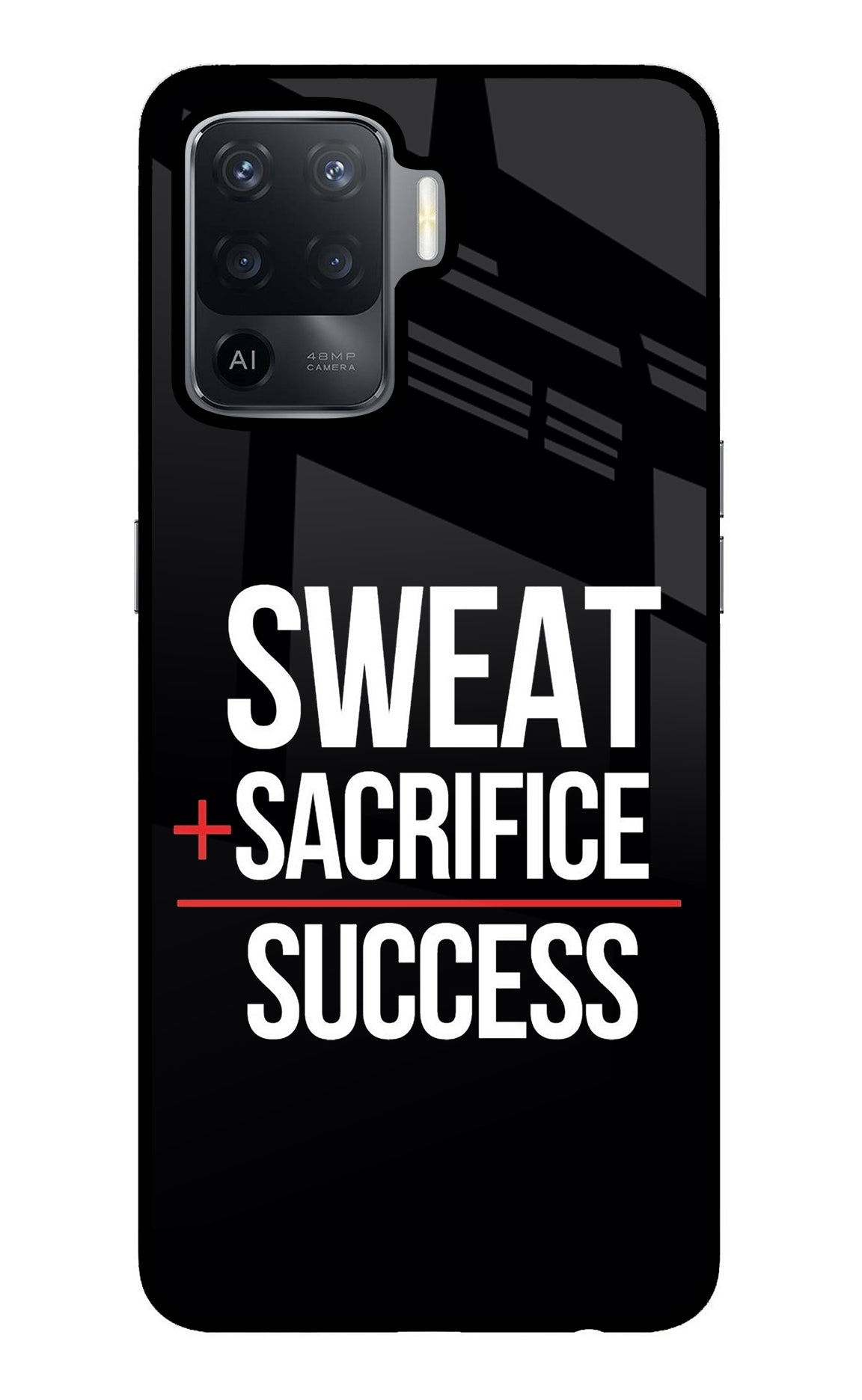 Sweat Sacrifice Success Oppo F19 Pro Back Cover