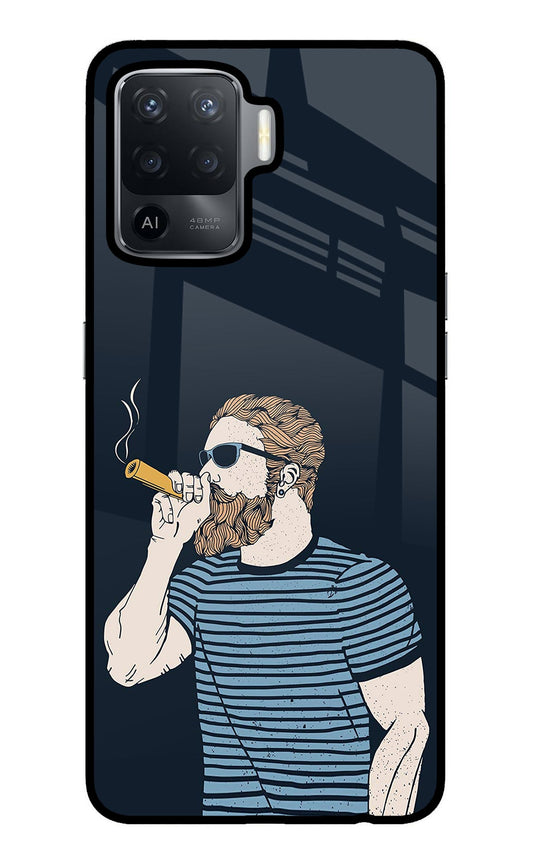 Smoking Oppo F19 Pro Glass Case