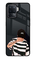 Aesthetic Boy Oppo F19 Pro Glass Case Back Cover by Casekaro