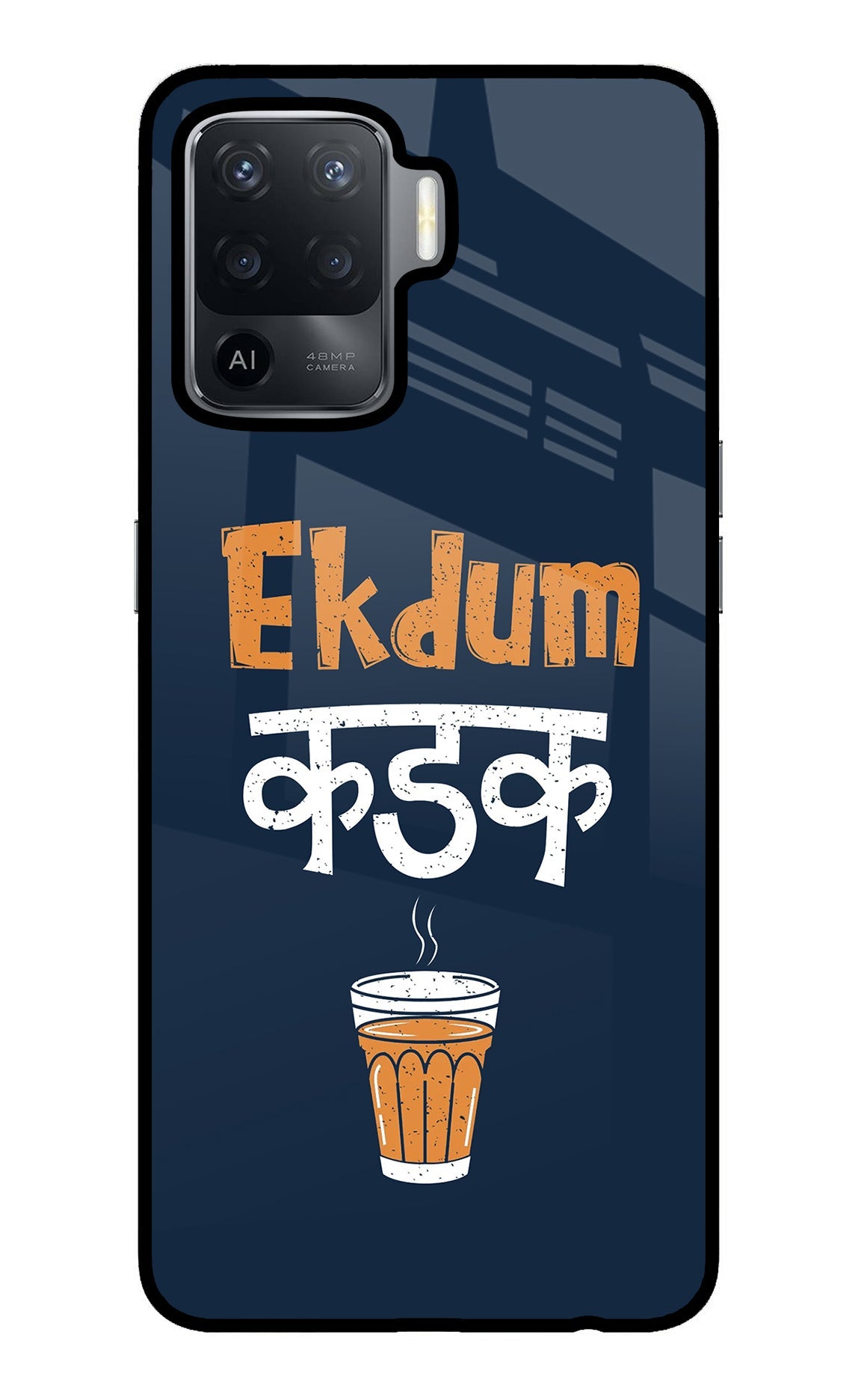 Ekdum Kadak Chai Oppo F19 Pro Glass Case