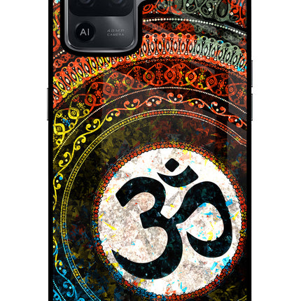 Om Cultural Oppo F19 Pro Glass Case Back Cover by Casekaro