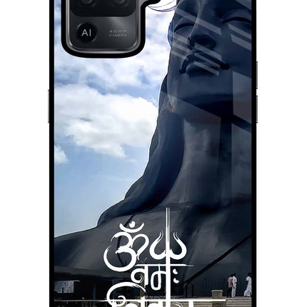 Om Namah Shivay Oppo F19 Pro Glass Case Back Cover by Casekaro