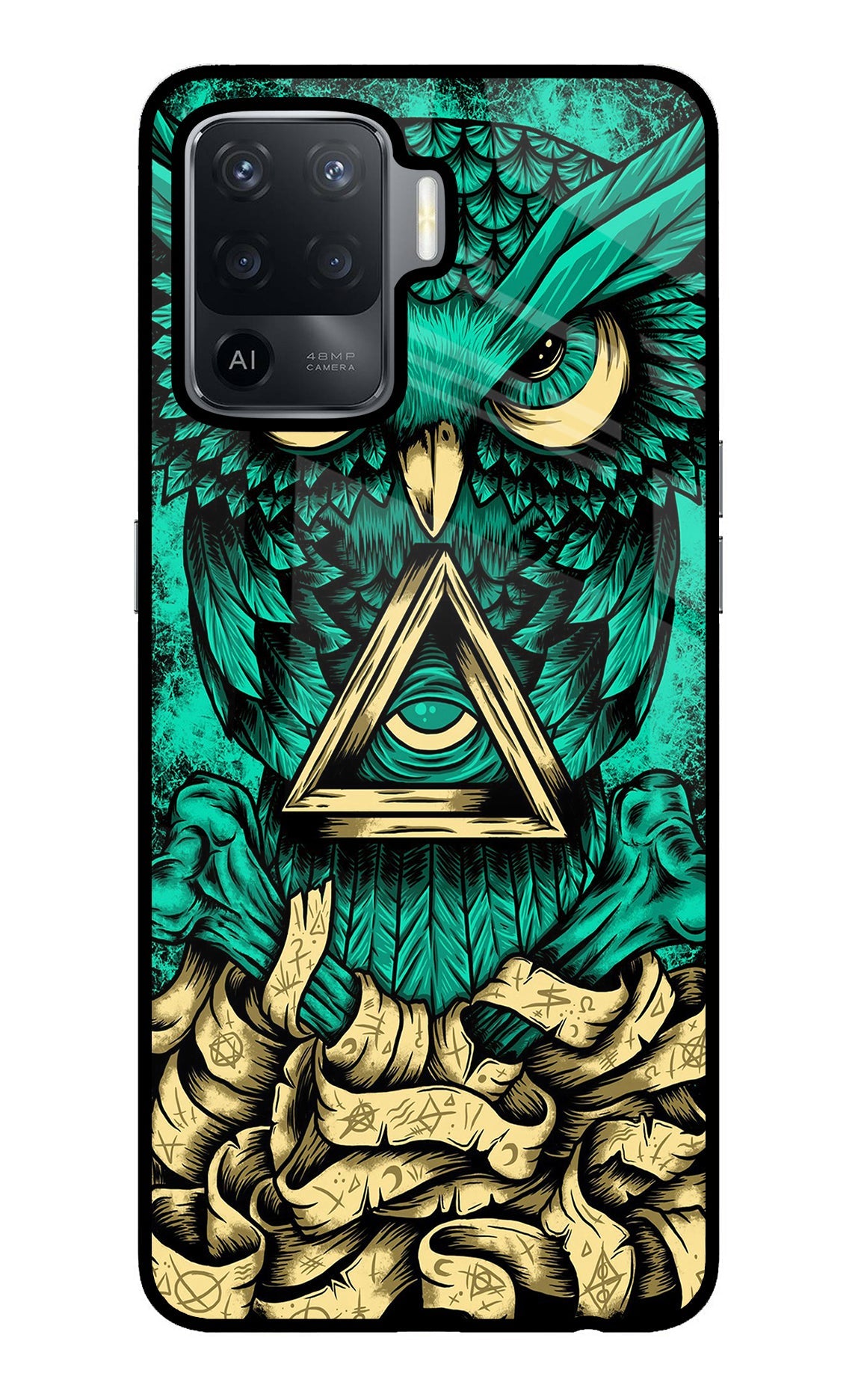 Green Owl Oppo F19 Pro Back Cover