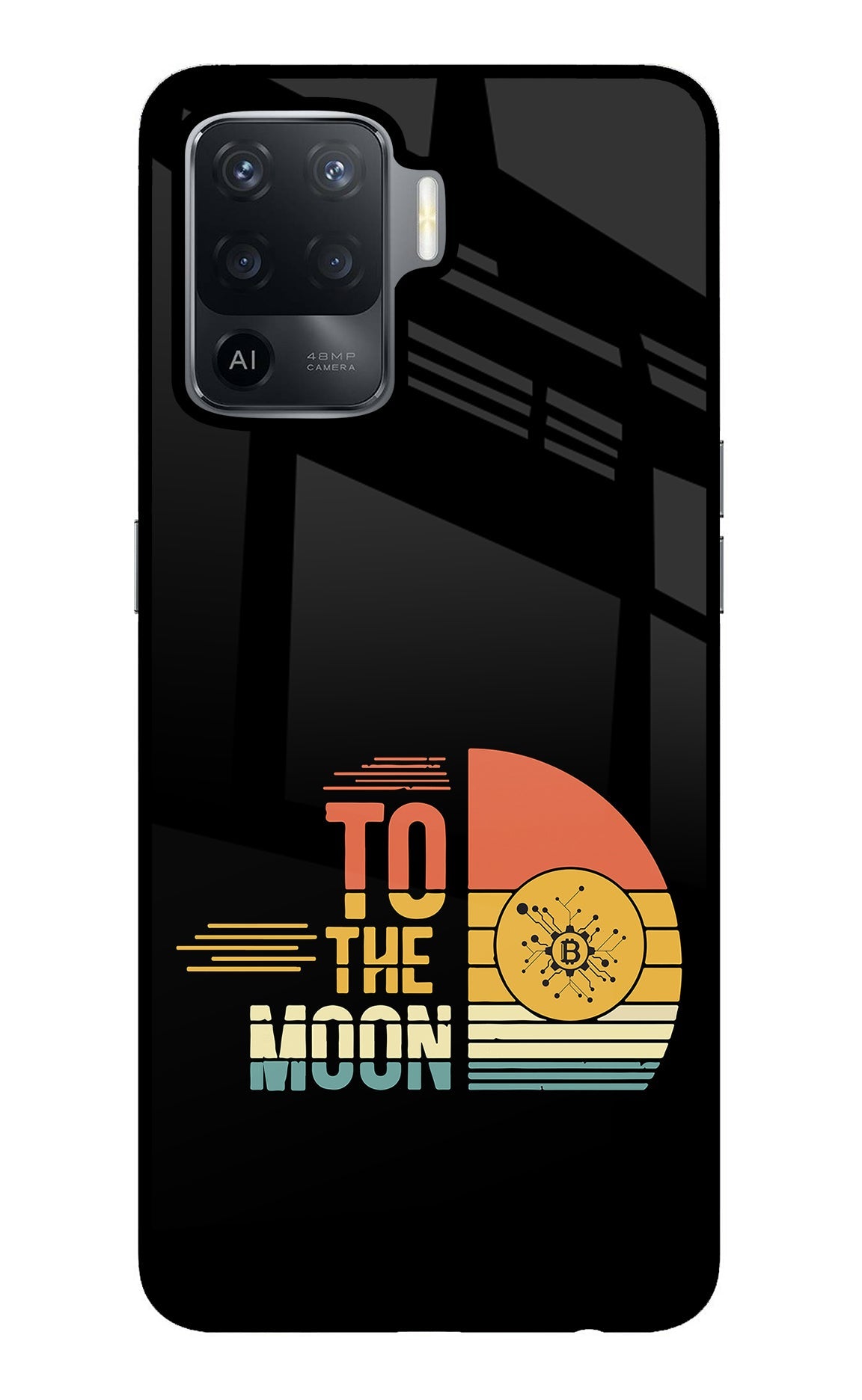 To the Moon Oppo F19 Pro Glass Case