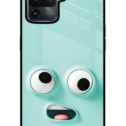 Funny Cartoon Oppo F19 Pro Glass Case Back Cover by Casekaro