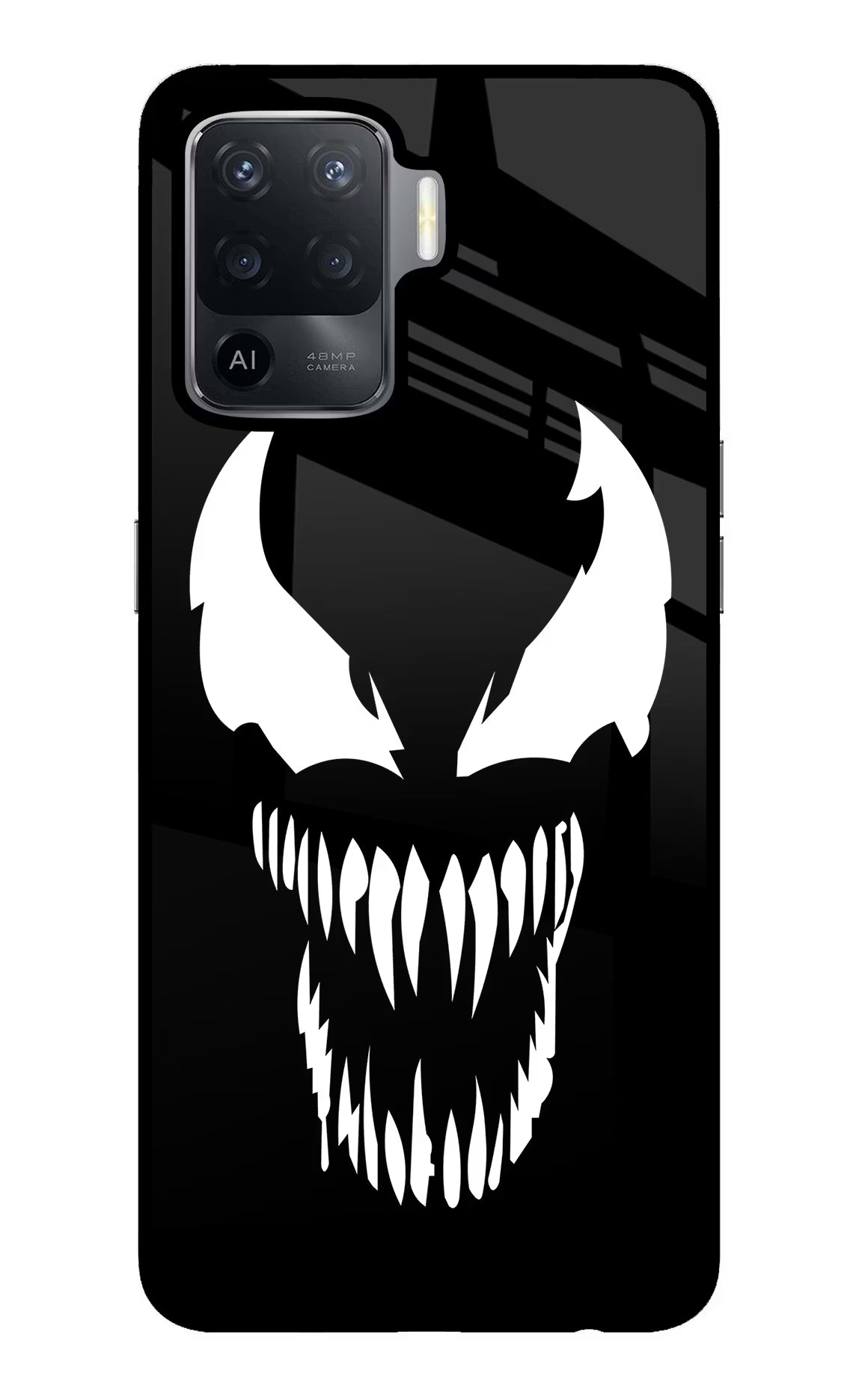 Venom Oppo F19 Pro Glass Case Back Cover by Casekaro