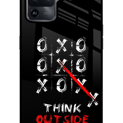Think out of the BOX Oppo F19 Pro Glass Case Back Cover by Casekaro