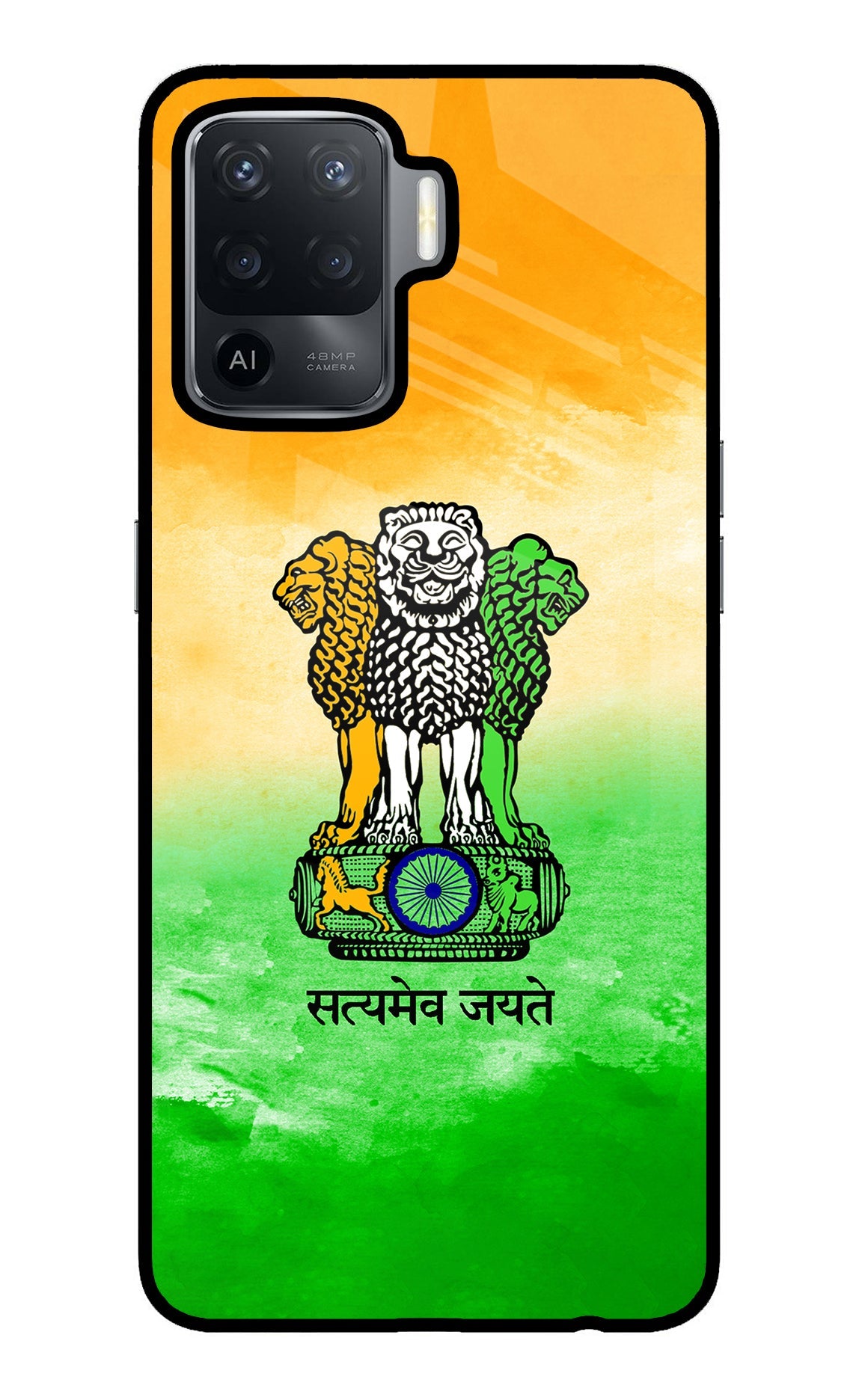 Satyamev Jayate Flag Oppo F19 Pro Back Cover