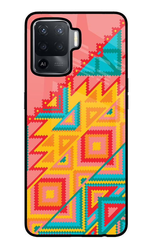 Aztec Tribal Oppo F19 Pro Glass Case