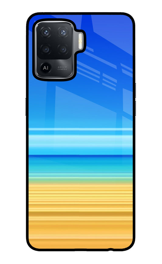 Beach Art Oppo F19 Pro Glass Case