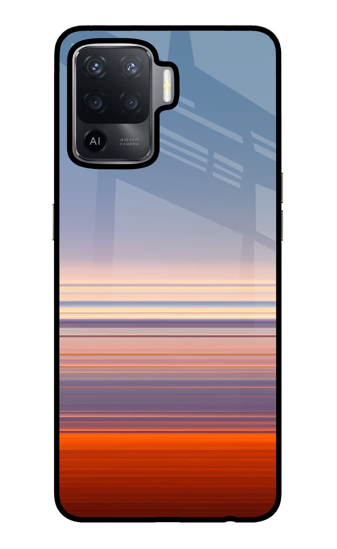 Morning Colors Oppo F19 Pro Glass Case Back Cover by Casekaro
