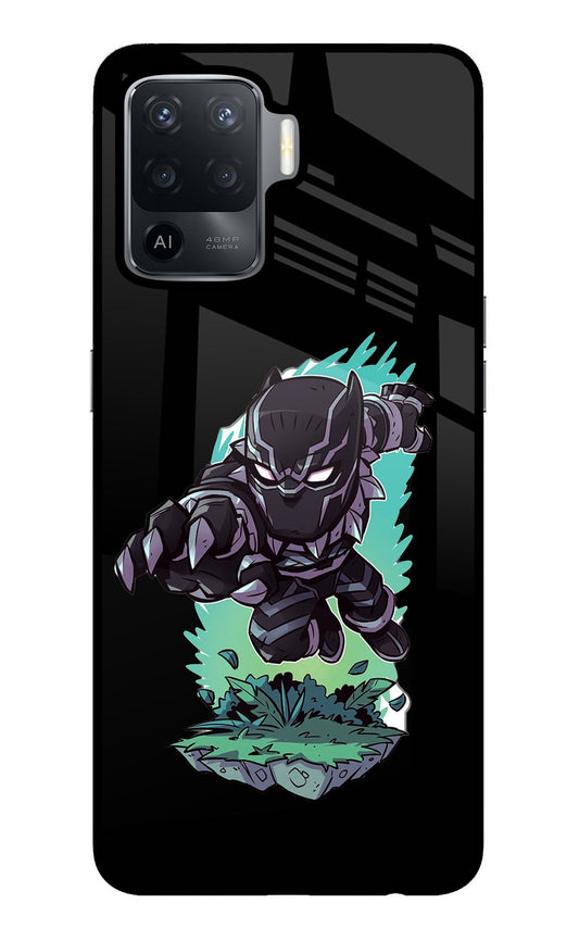 Black Panther Oppo F19 Pro Glass Case