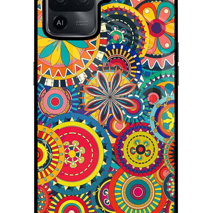 Gol Gol Art Oppo F19 Pro Glass Case Back Cover by Casekaro